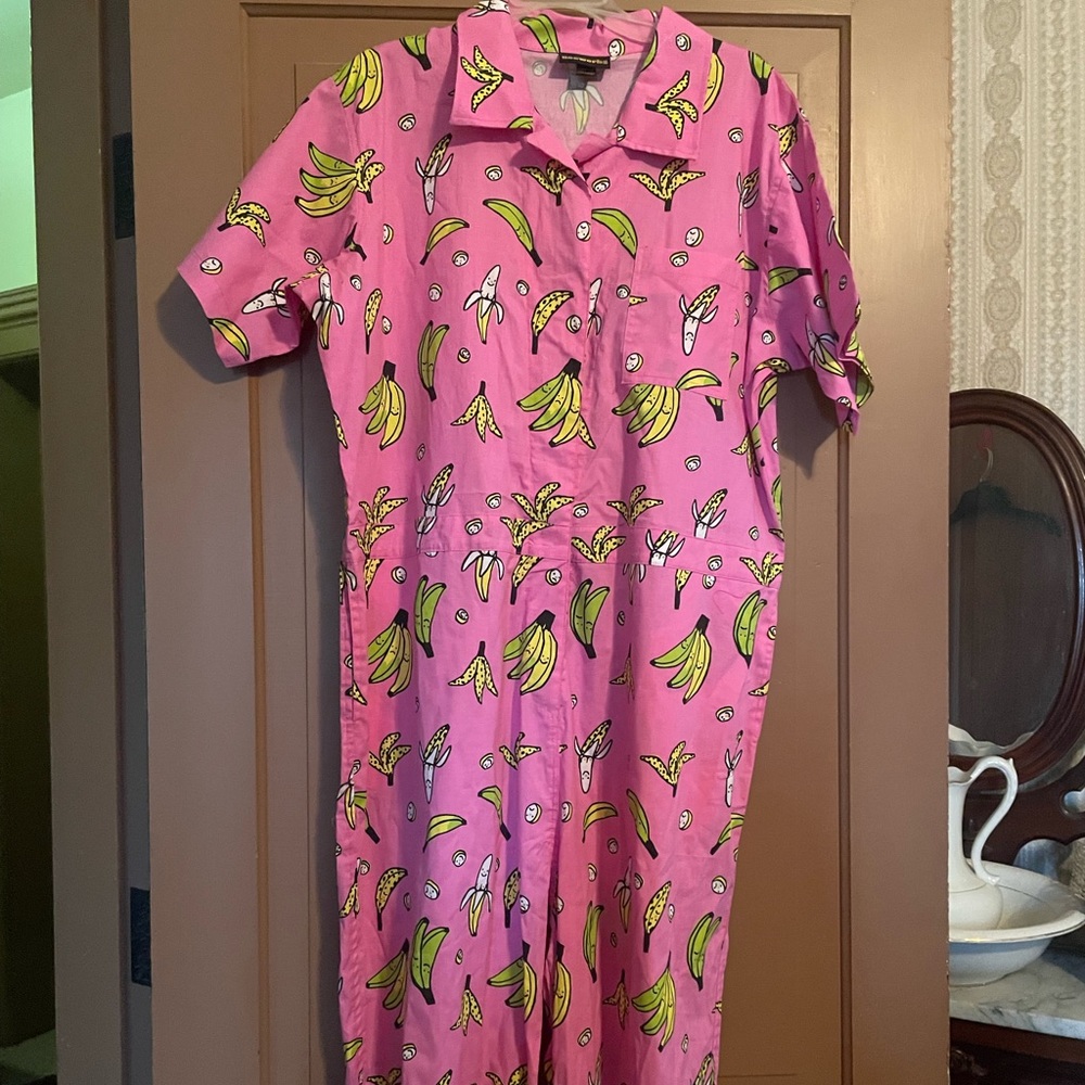 NOOWORKS gentle thrills banana coveralls. NWOT